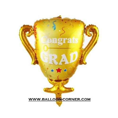 Balon Foil Piala CONGRATS GRAD