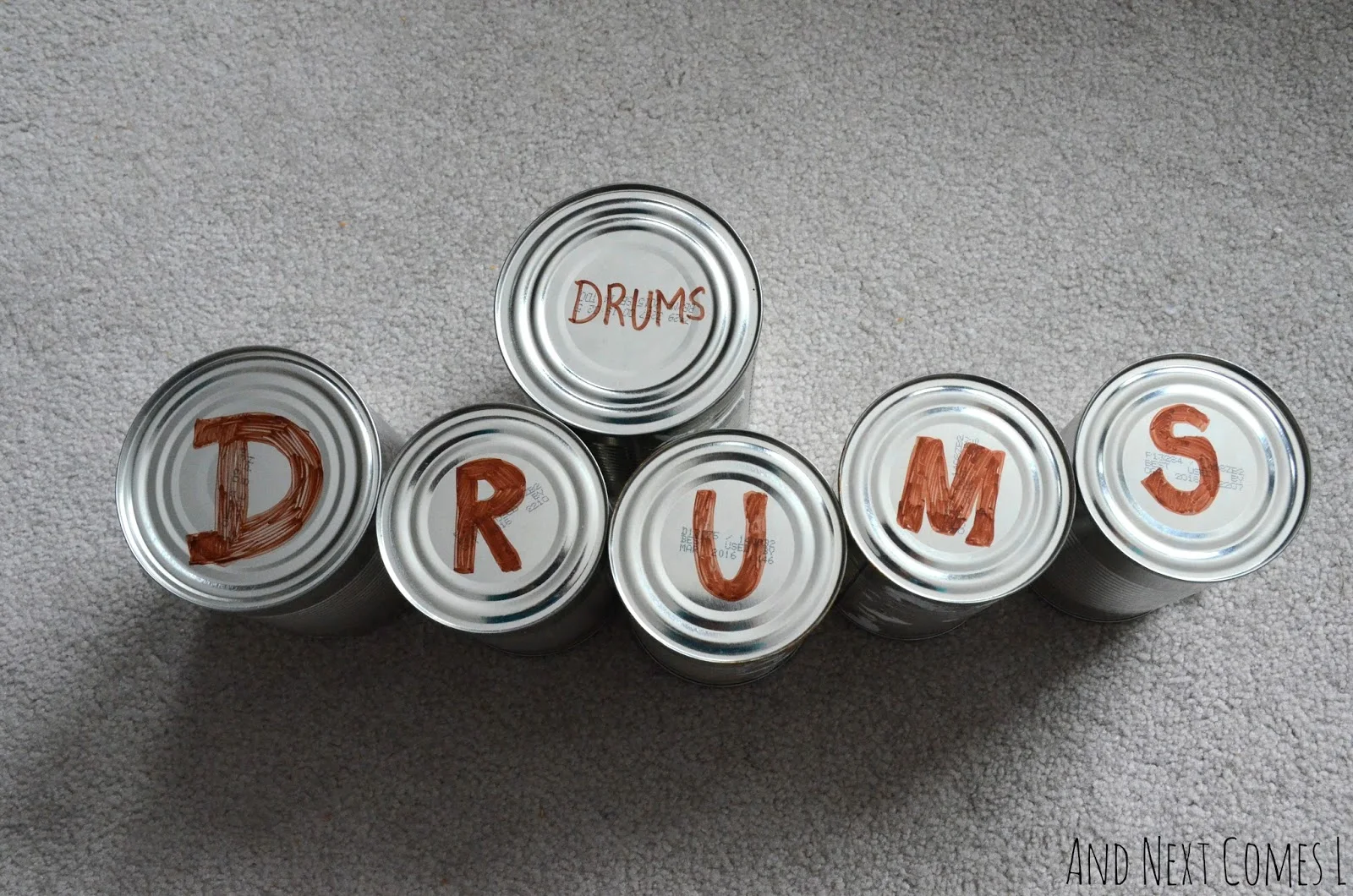 Spelling with Tin Can Drums And Next Comes L Hyperlexia Resources