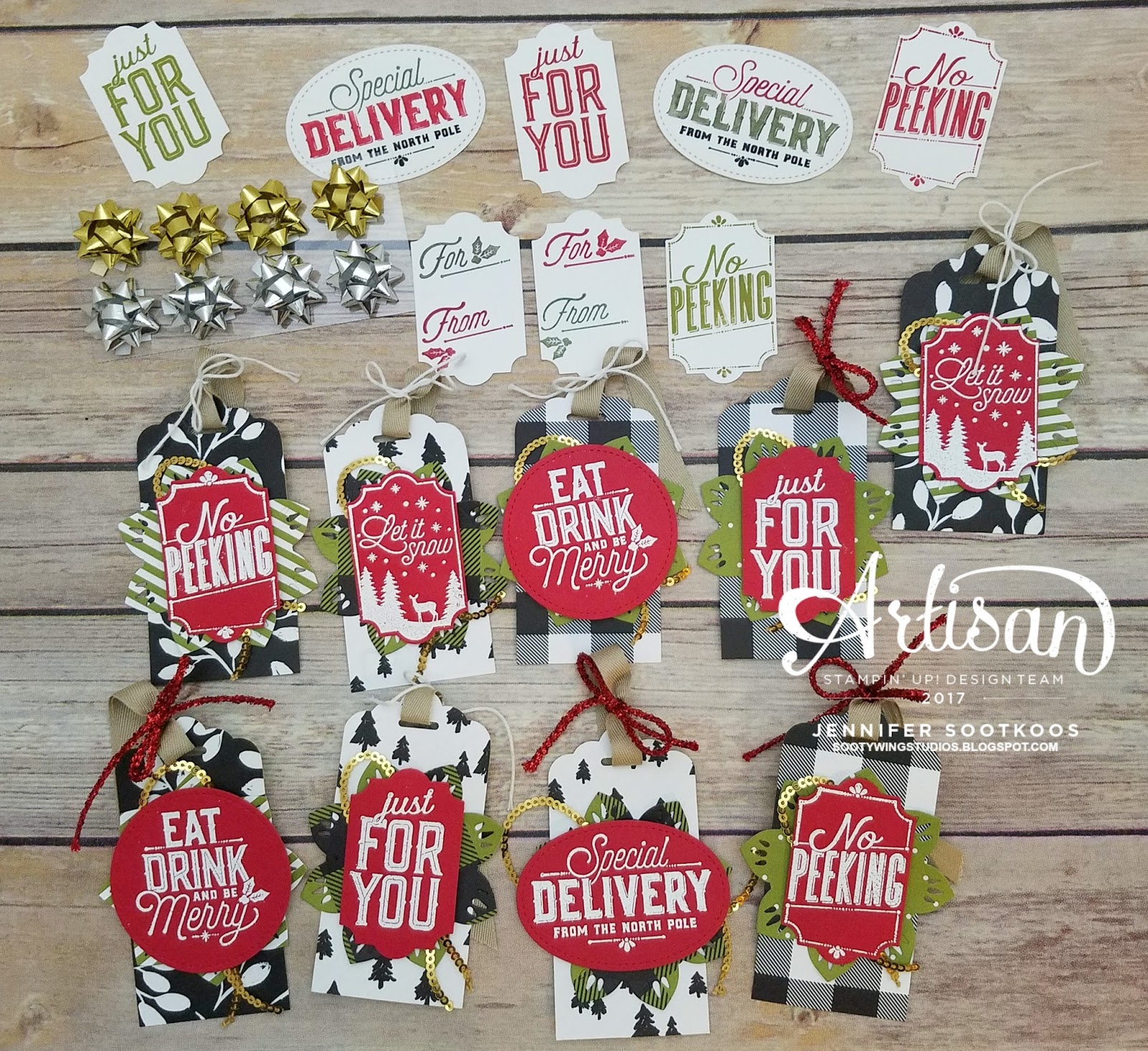 Sootywing Studios Merry Little Labels Tag Set Stampin' Up! Artisan