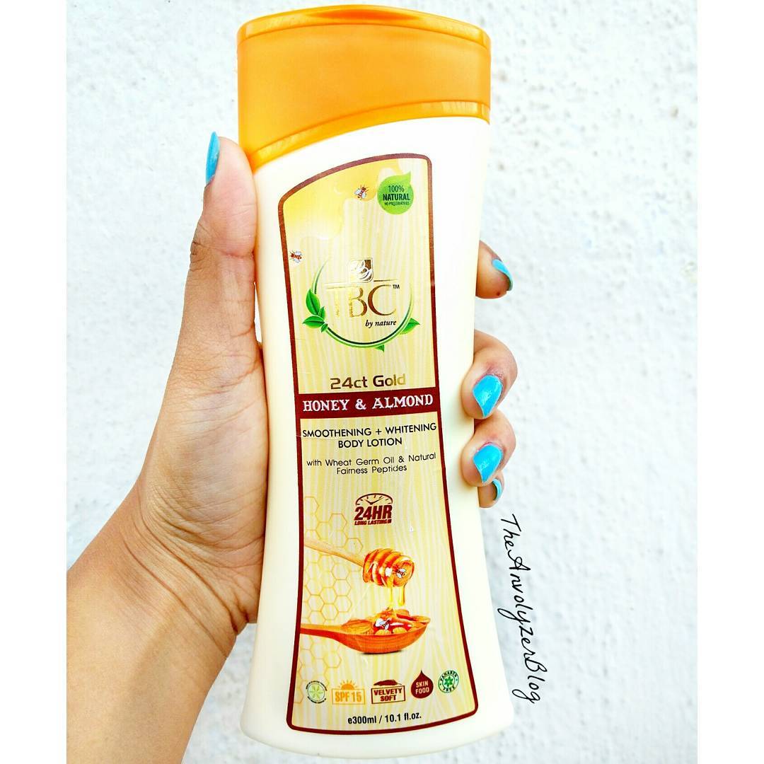 Review 24ct Gold Honey & Almond Body Lotion By TBC By Nature