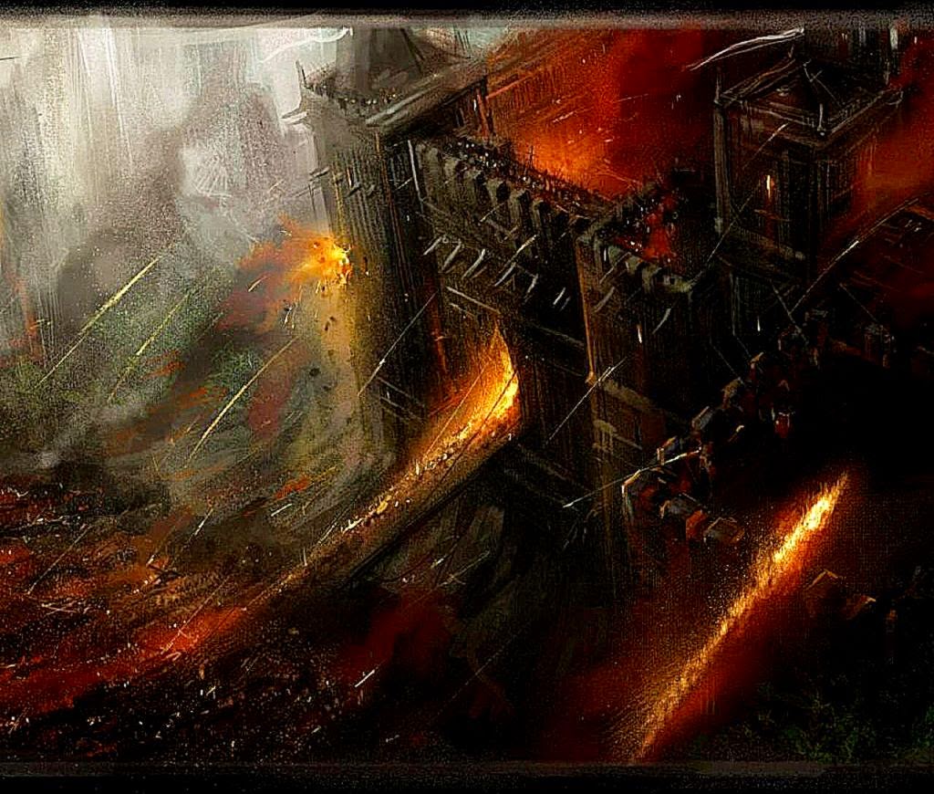 vii undersiege fantasy art castle battle hd wallpaper   3865
