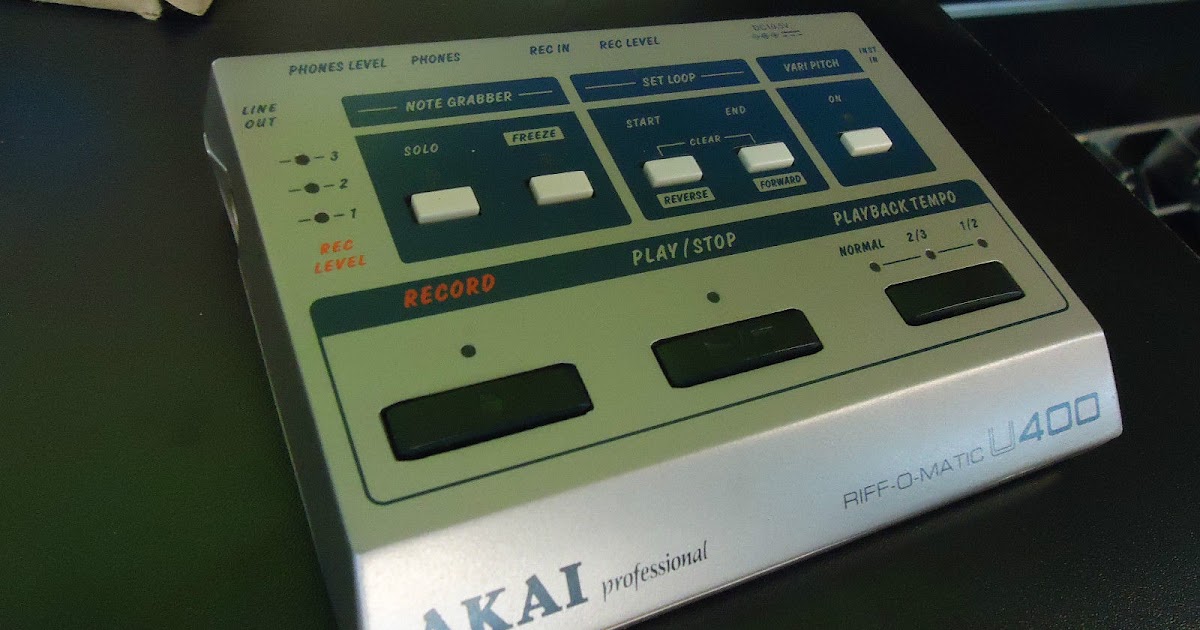 MATRIXSYNTH: AKAI U400 RIFF-O-MATIC TEMPO PHRASE SAMPLER