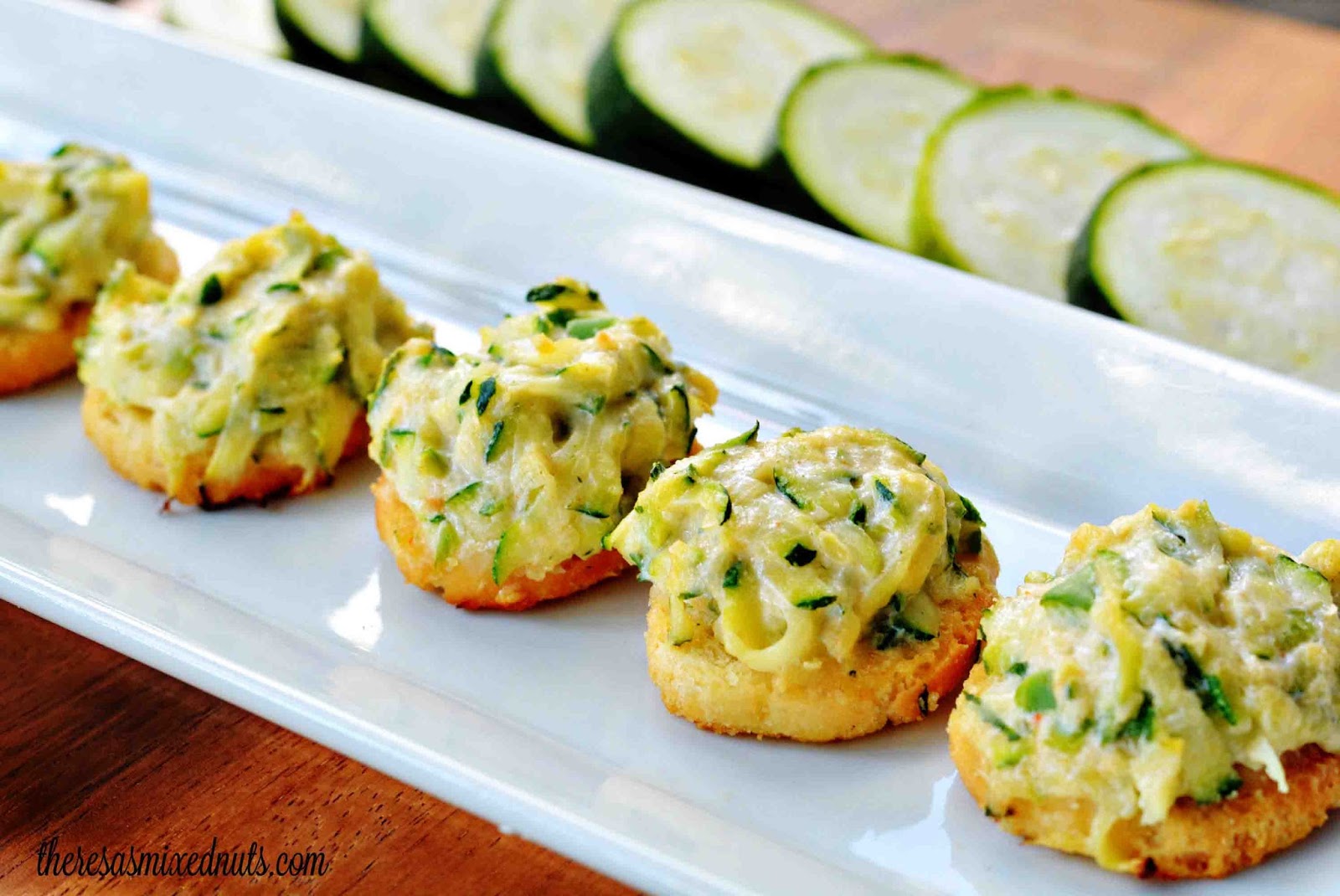 Theresa's Mixed Nuts Eat Better at Gatherings with Zucchini Toast