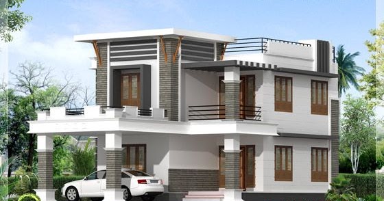 1800 sq ft flat roof home design kerala home design and 200 square feet bedroom design