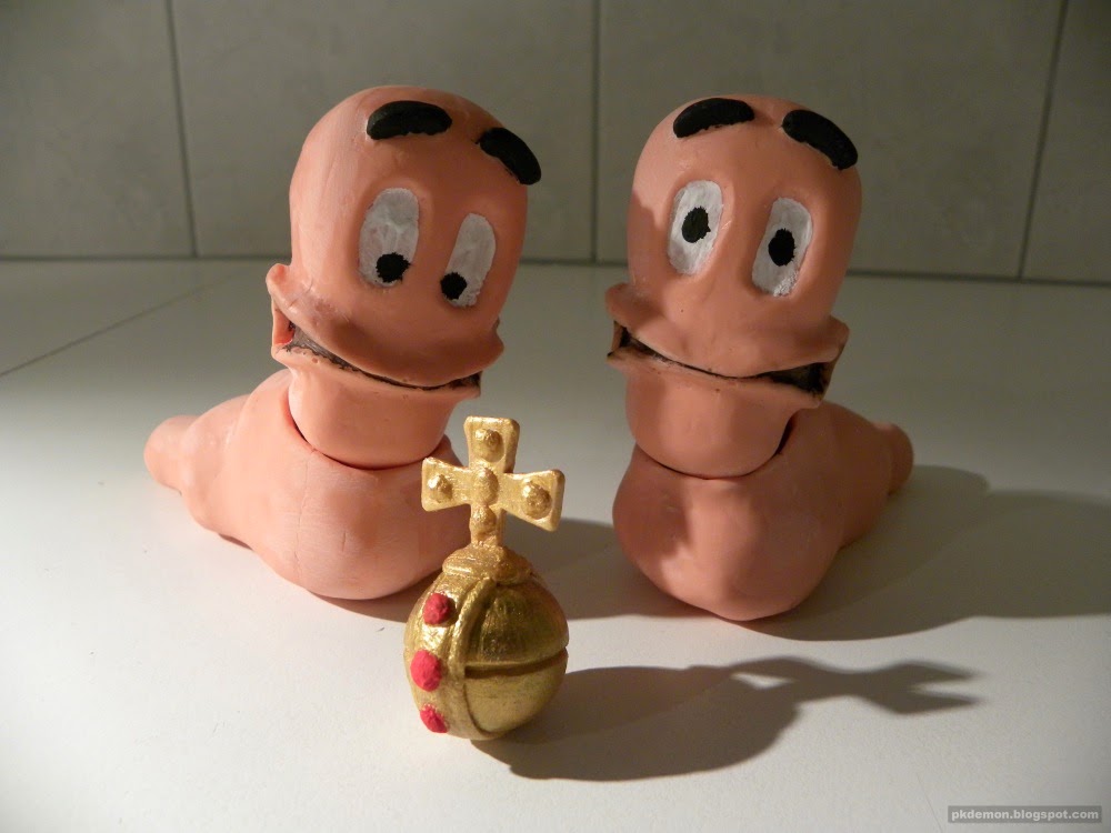 PkDemon Creations Worms With Holy Hand Grenade