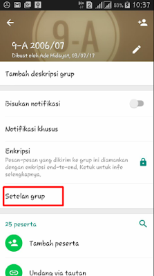How to prevent group members from sending messages in whatsapp group