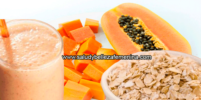 Batido de avena y papaya para adelgazar Batido de avena y papaya para adelgazar