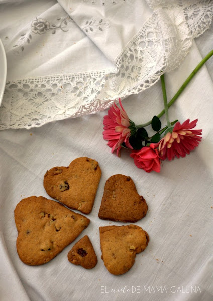 Galletas de nueces y arándanos