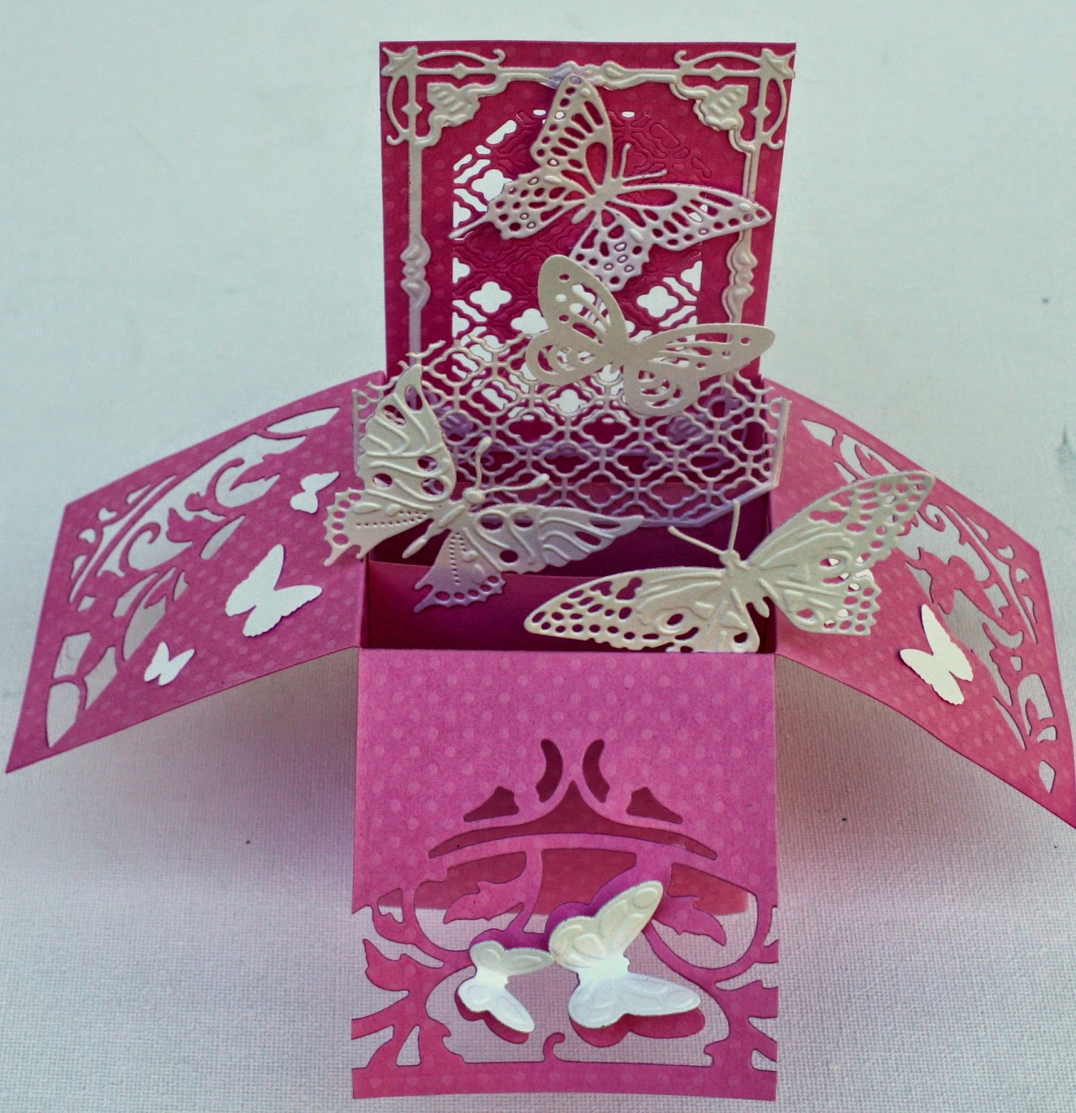 Bella's Creative Space Butterfly box card