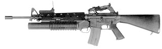 M16 A1 automatic rifle Vietnam war standard issue