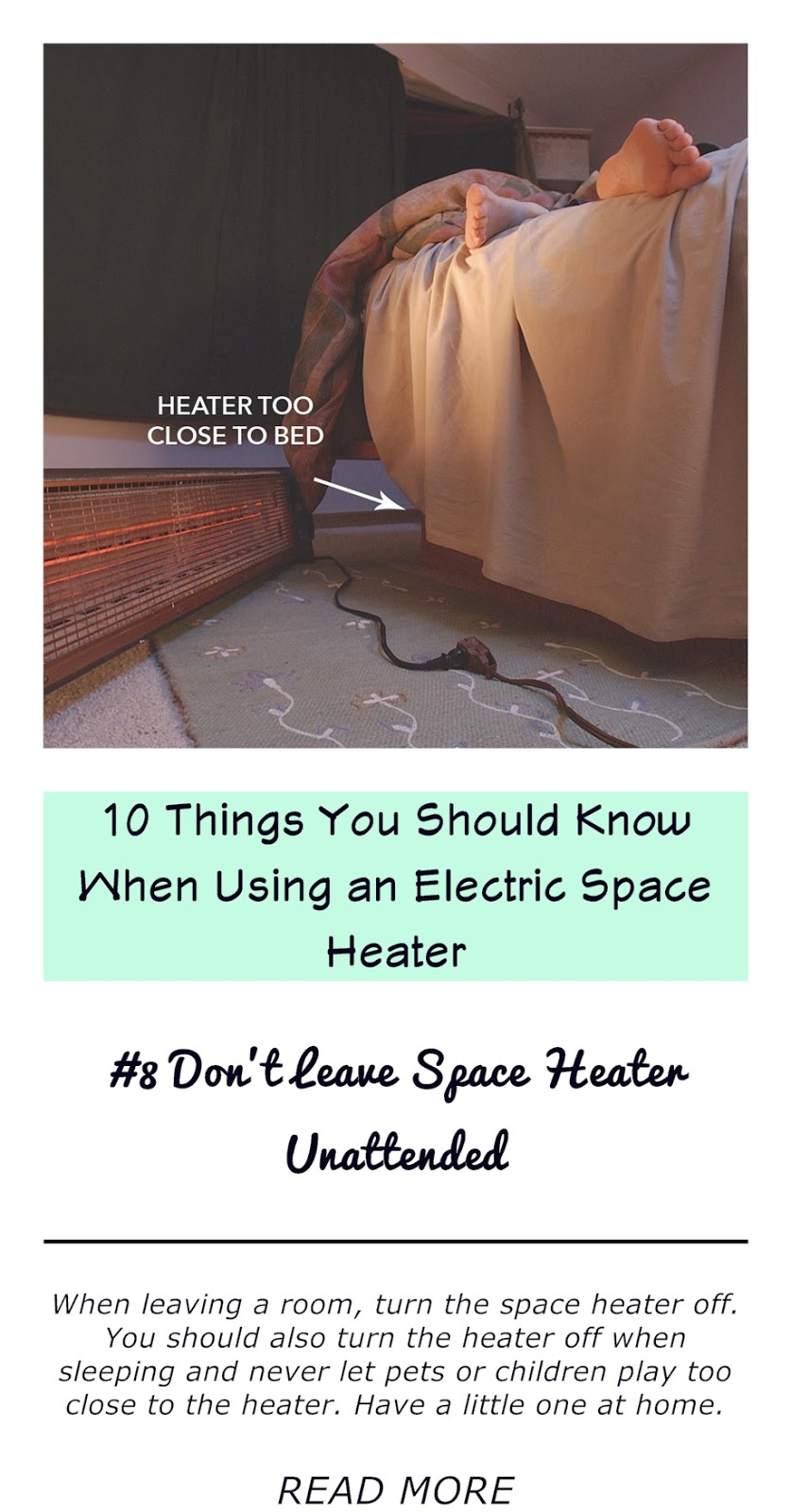 10 Things You Should Know When Using an Electric Space Heater