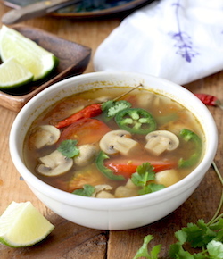 Easy vegetarian tom yum soup recipe