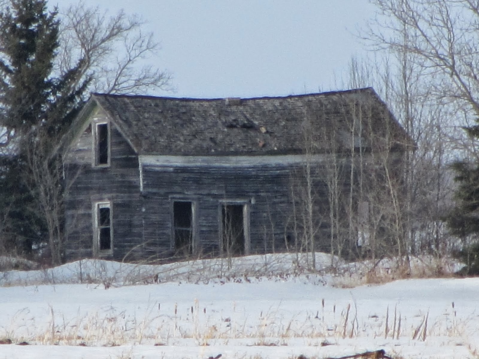 Old abandoned homestead near Thief River Falls, Minnesota