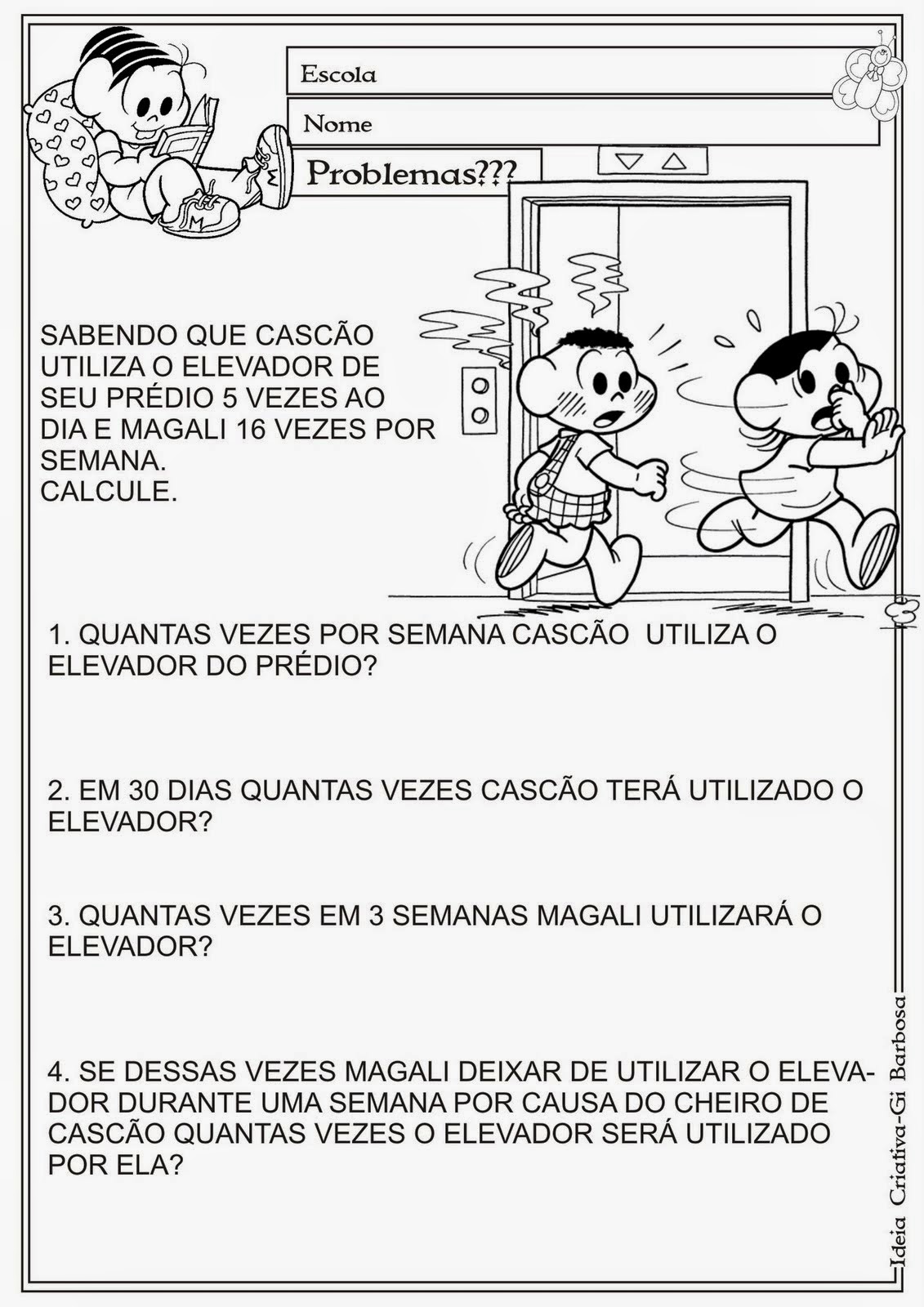 ATIVIDADES DE MATEMÁTICA PARA O ENSINO FUNDAMENTAL