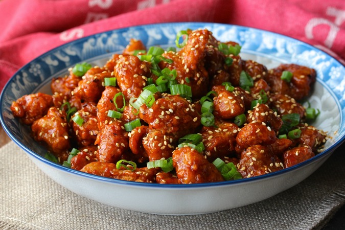 This General Tso's Chicken is reminiscent of New York City Chinese take out from the 20th century. It's sweet, spicy, and crispy. It's completely delicious too. 