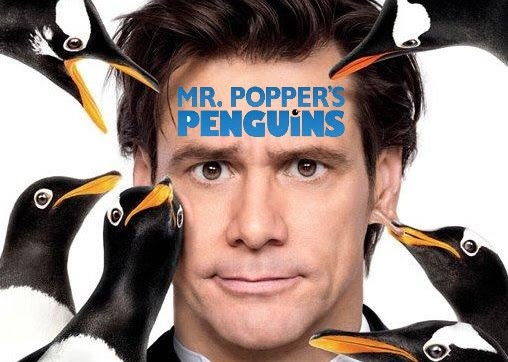 Film Jim Carrey Pingouin Mr. Popper's Penguins