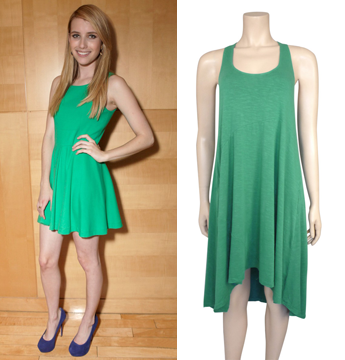 Bad Joanit's good to be bad!: get the look: EMMA ROBERTS GREEN TANK