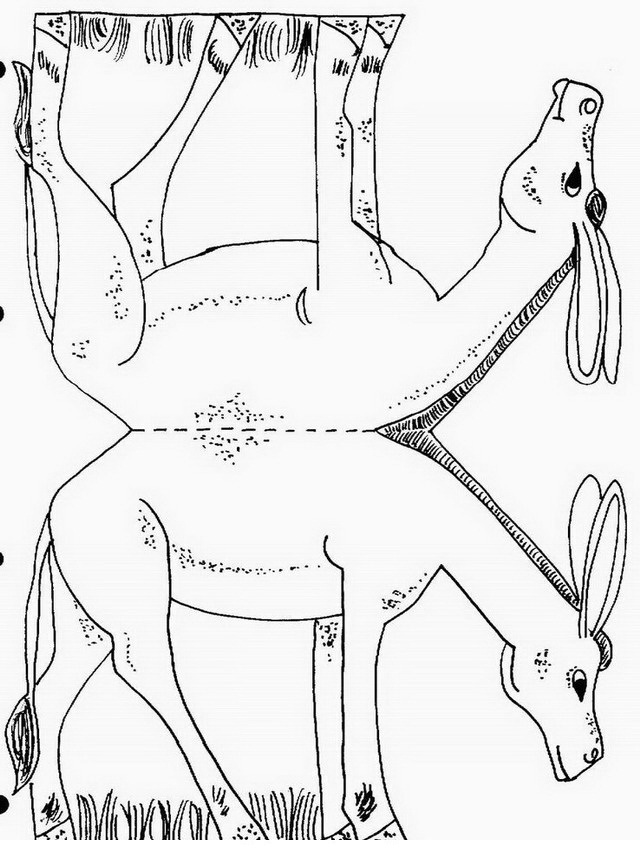 Dibujos de animales de granja para recortar y armar.