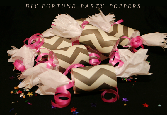 DIY Fortune Party Poppers // Bubby and Bean