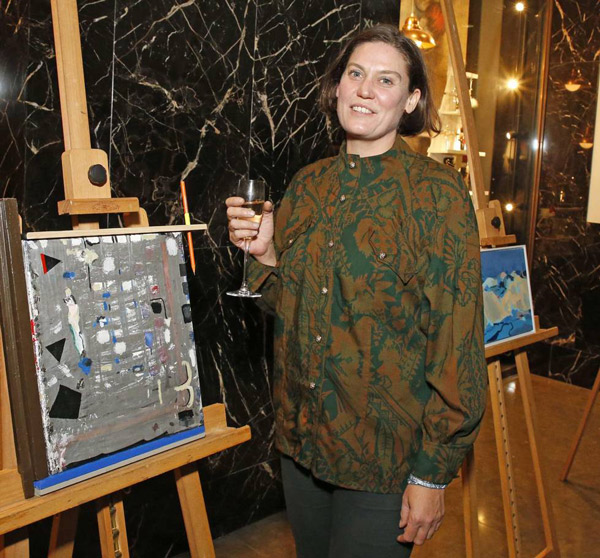Helen A Pritchard with her winning entry in 2017