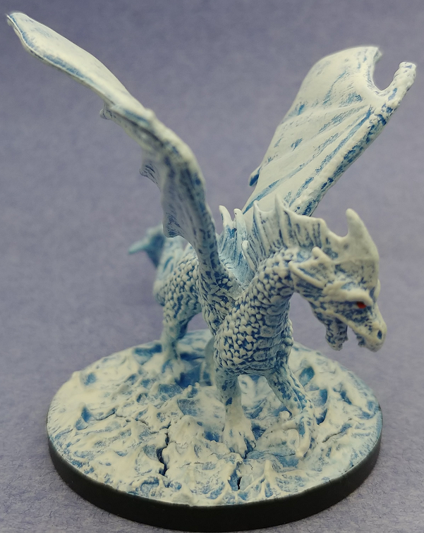 Miniature Painting Reaper Miniatures Young Fire Ice Dragon 77026
