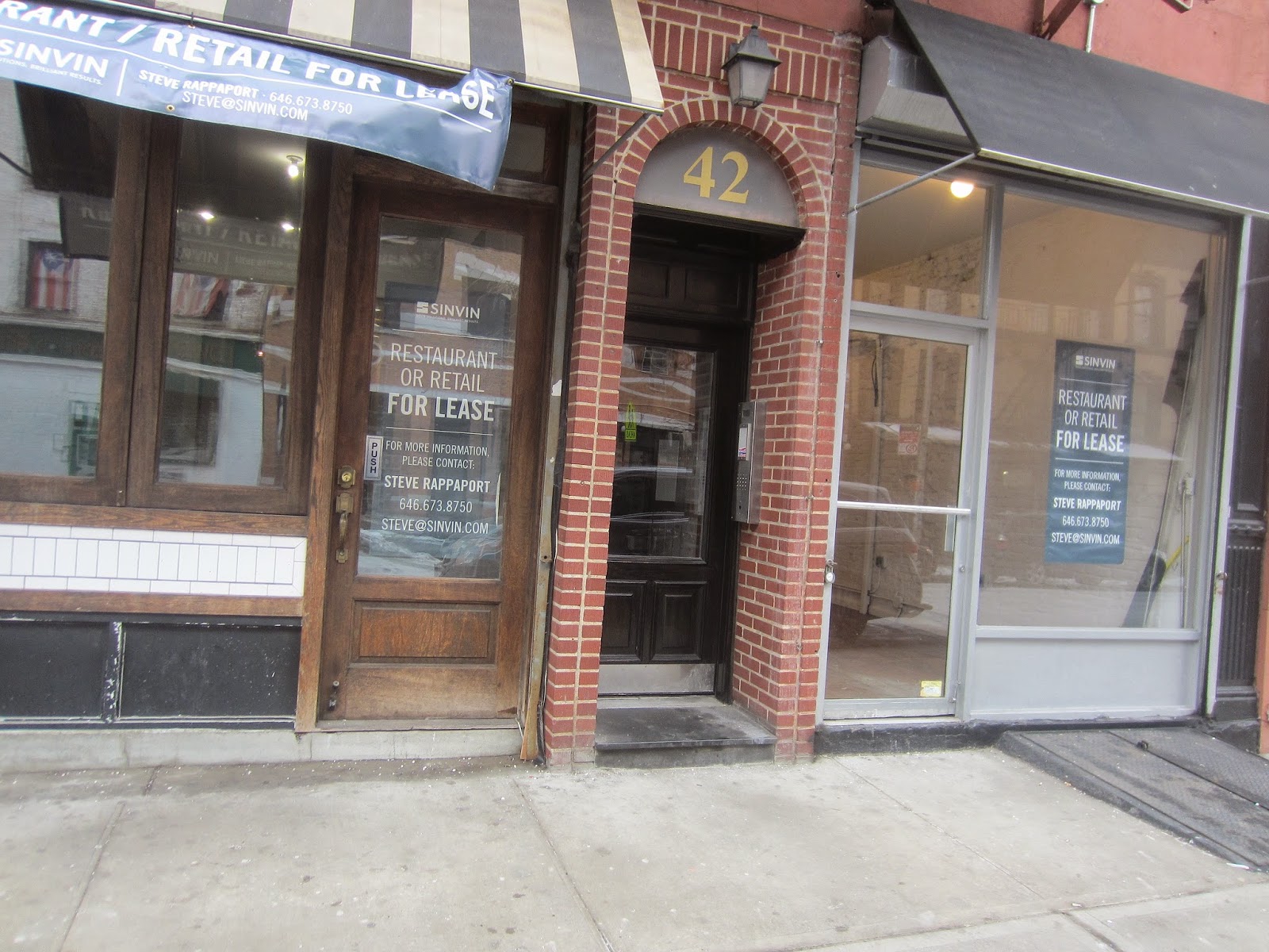 EV Grieve 2 storefronts for rent at 42 Avenue B