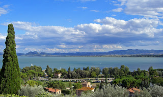 Lamborghini's estate offers beautiful views of the lake