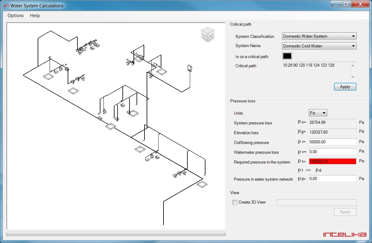 Revit AddOns Water System Calculations Addin
