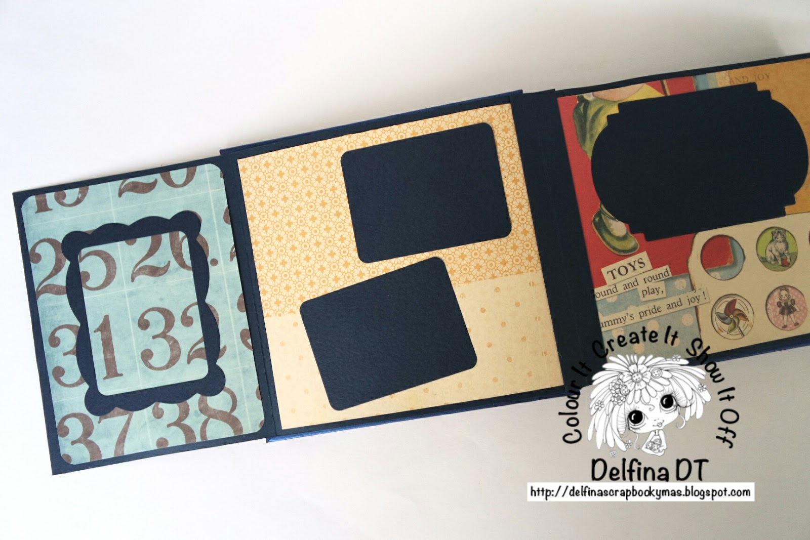 Delfina scrapbook y más... MINI ALBUM RETRO My Besties