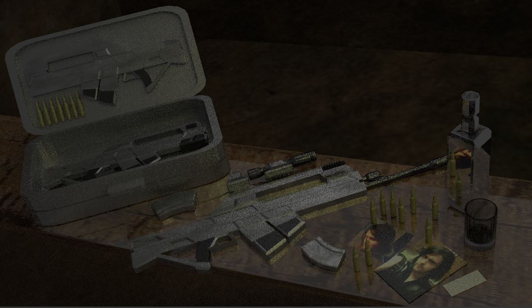 DanSharpArt The Job Composition in Blender Cycles