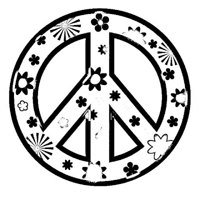 Peace Sign Coloring Pages for Girls 