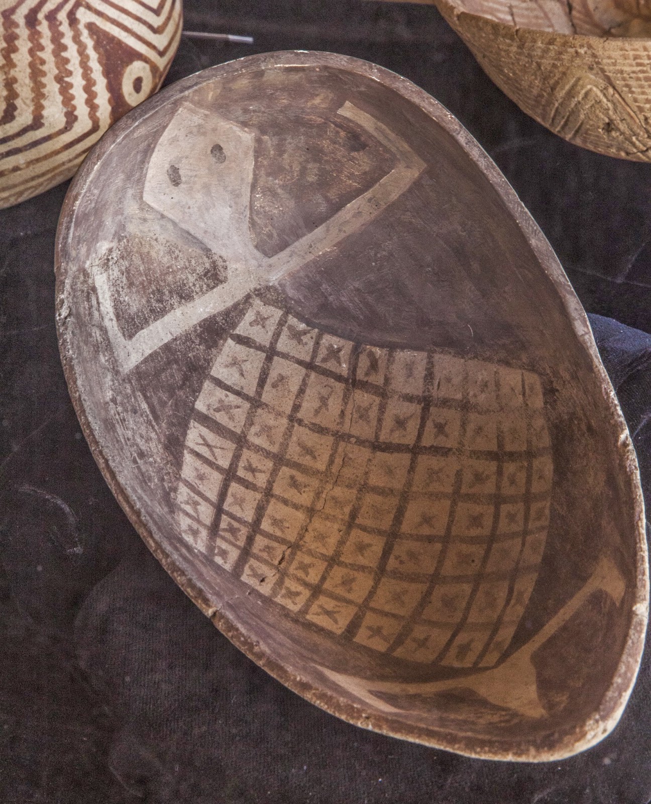 Walking Arizona Hohokam Pottery at Mesa Grande