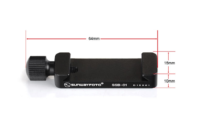 Sunwayfoto SSB-01 Index Stop Bar dimensions