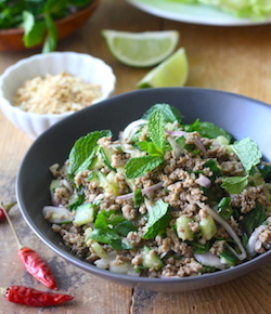 thai minced pork with lemongrass ginger seasoning recipe