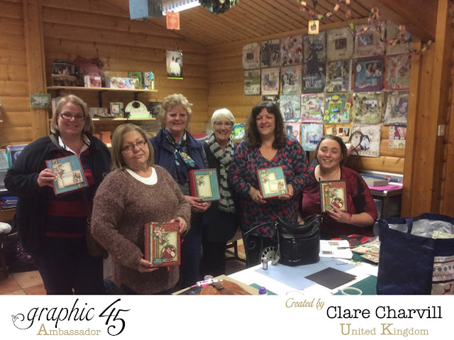 Graphic 45 Christmas Carol Workshop with Clare Charvill 