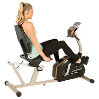 Exerpeutic GOLD 975XBT Recumbent Exercise Bike, with 21 programs, 16 resistance levels, Bluetooth, 2 user profiles