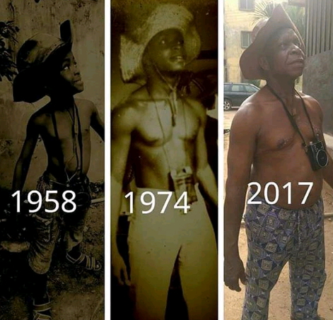 nigerian grandpa recreate childhood photo