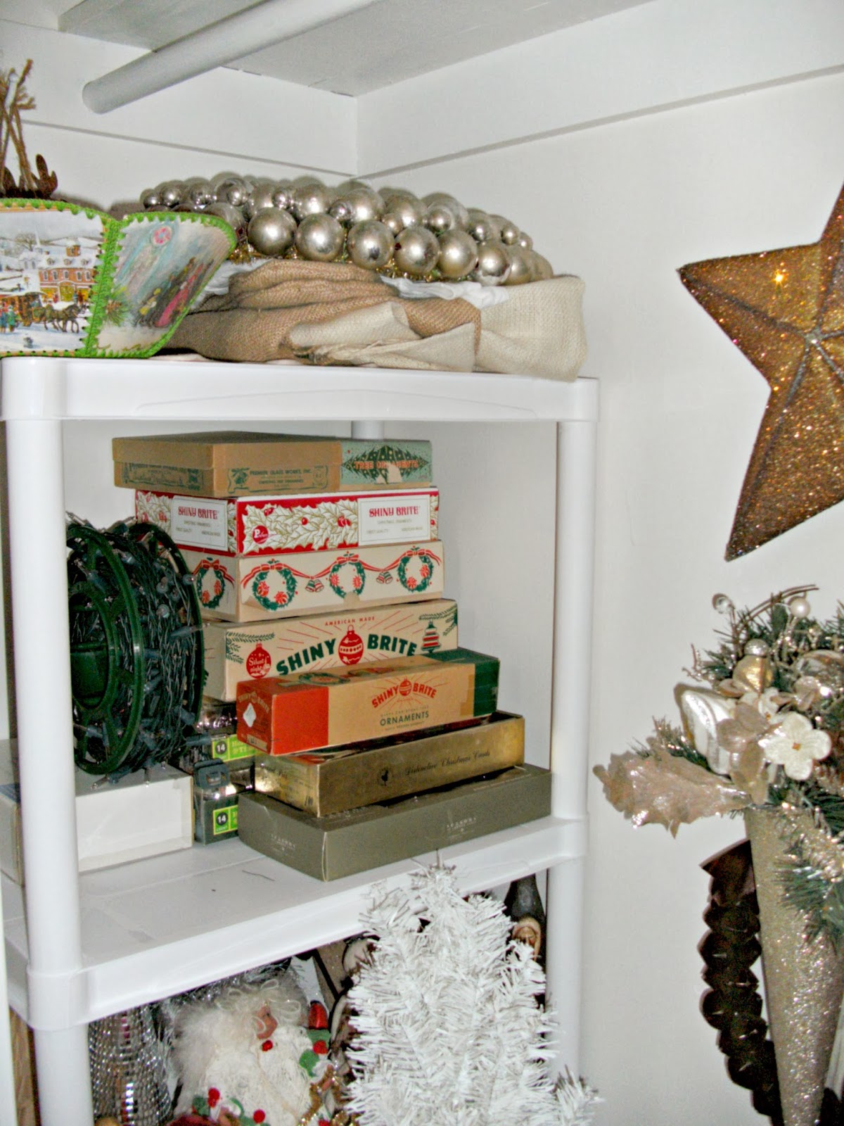 Organization Creating A Holiday Storage Closet Little Vintage Cottage