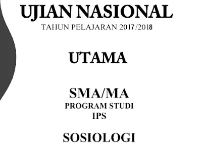 Soal dan Pembahasan UNBK Sosiologi 2018 No 1-5