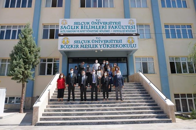 Rektör Aksoy'dan Bozkır Meslek Yüksekokuluna ziyaret.