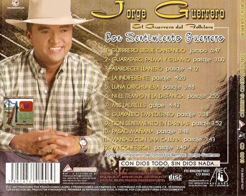 Apoyando La Musica Llanera Guerrero Con Sentimiento Guerrero