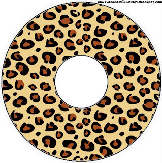 Leopard Prints Free Printable CD Labels.