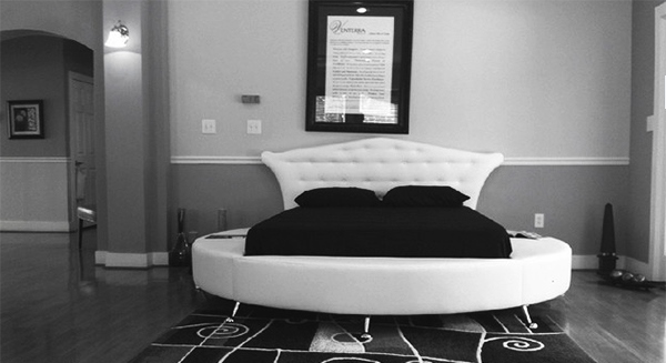Desain Tempat Tidur Modern berbentuk Lingkaran