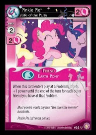 My Little Pony Pinkie Pie, Life of the Party Absolute Discord CCG Card