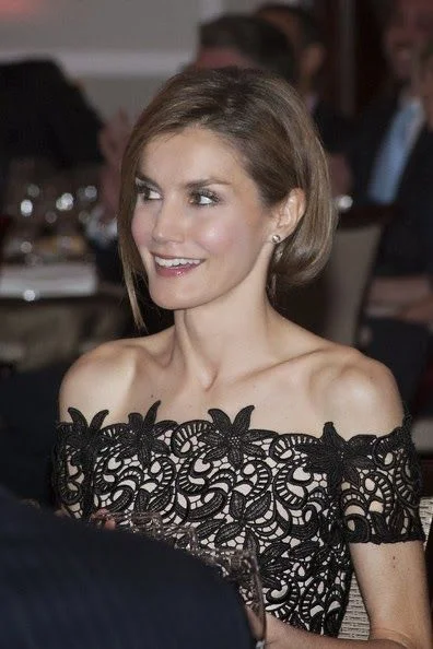 Prince Felipe and Princess Letizia attended the 'Young Businessman' National Awards 2014