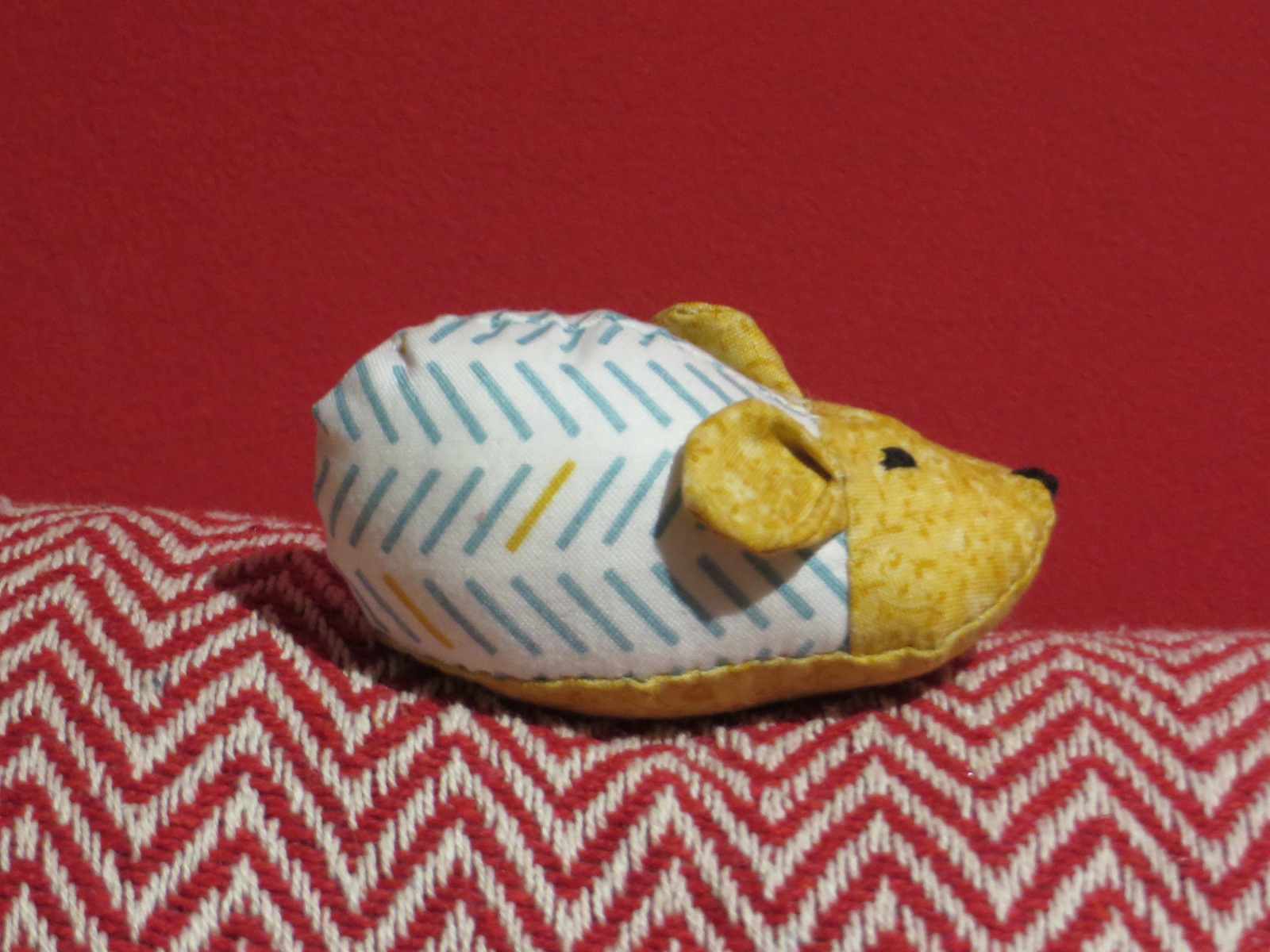 Coussin à épingles En Forme De Hérisson - Pour Couture Et Loisirs Créatifs - Tissu Coton 10x6cm