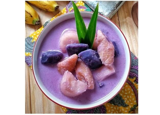 kolak pisang ubi ungu