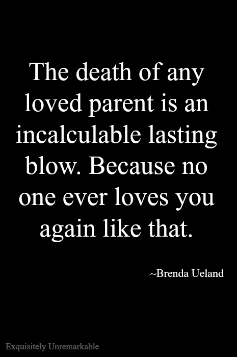 What is harder losing a parent or a child?