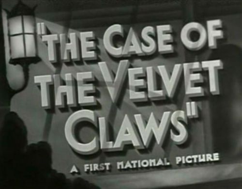 The Case of the Velvet Claws