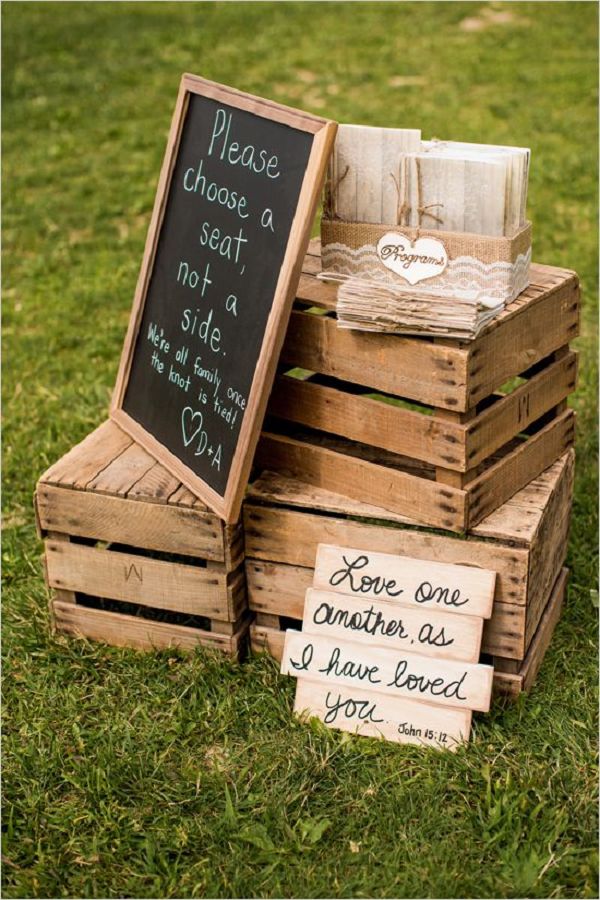 35 Ways To Use Rustic Wood Pallets In Your Wedding | Do it ...